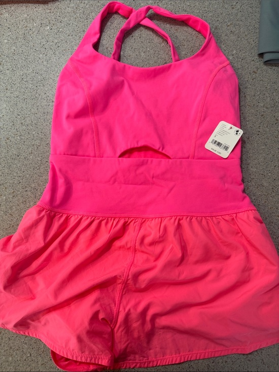 Free People Pants - Free People Neon Pink Active Active Romper